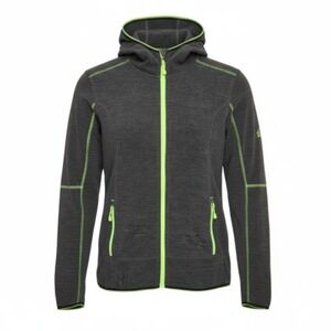 McKINLEY Full Zip Hooded Fleece Jacket XL TG‎ Charcoal Green